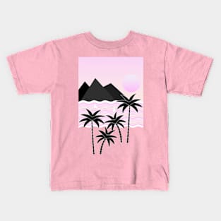 Hello Islands - Pink Skies Kids T-Shirt